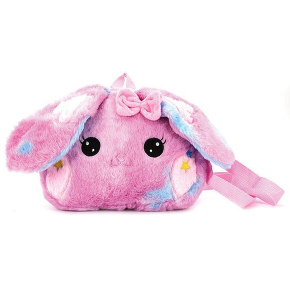 SPOOKYVILLE CRITTERS Kawaii Pink Bunny Plush Backpack - Picture 1 of 6